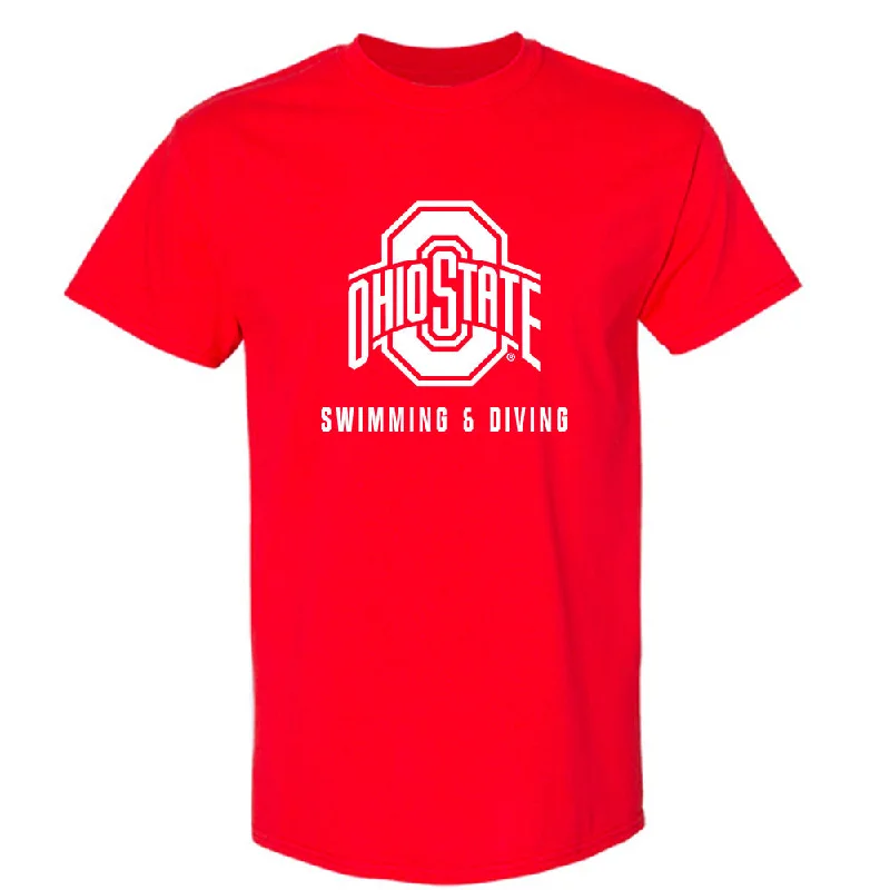Ohio State - NCAA Women's Swimming & Diving : Paige Hall - T-Shirt-- Mesh Fabric Canvas Fabric Denim Fabric Ohio State - NCAA Women's Swimming & Diving : Paige Hall - T-Shirt-- Mesh Fabric Canvas Fabric Denim Fabric