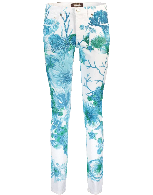 Coral Reef Jean Cozy Wide-Legged Jeans