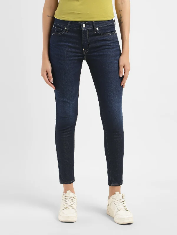 Women's Mid Rise 711 Skinny Fit Jeans Stylish Plus Size Denim Jeans