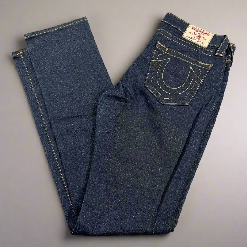 TRUE RELIGION Denim Skinny Jeans USA Women's Sz 27 (Waist 30") Blue (New Other) Comfortable Low-Rise Jeans TRUE RELIGION Denim Skinny Jeans USA Women's Sz 27 (Waist 30") Blue (New Other) Comfortable Low-Rise Jeans