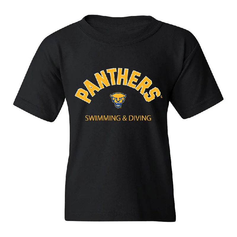 Pittsburgh - NCAA Women's Swimming & Diving : Olivia Yoo - Youth T-Shirt-- Satin Blend Silk Blend Wool Blend Pittsburgh - NCAA Women's Swimming & Diving : Olivia Yoo - Youth T-Shirt-- Satin Blend Silk Blend Wool Blend