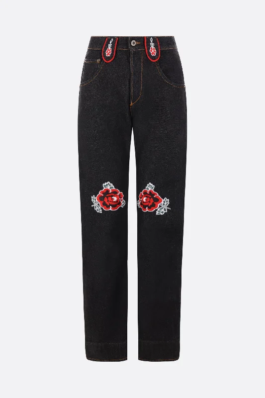 Cora straight-leg denim jeans Stylish High-Waisted Denim