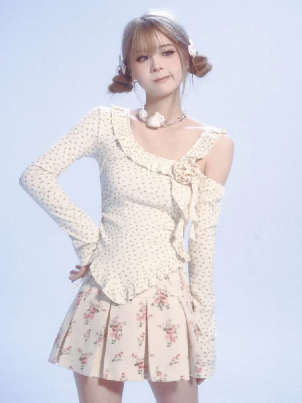Floral Lace Long Sleeve t-shirt【s0000007442】-- Chenille Brocade Lace