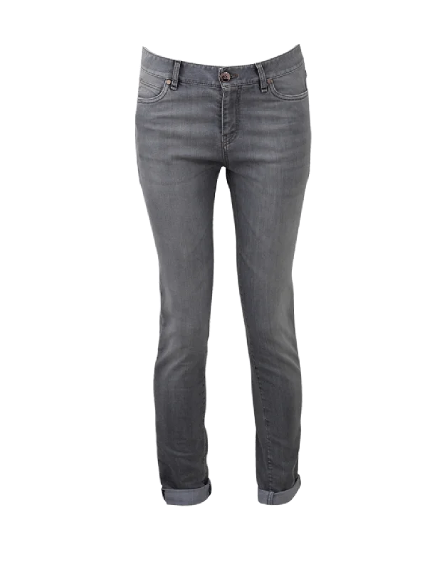 Garment Dyed Boyfriend Jean Chic Faded Blue Jeans