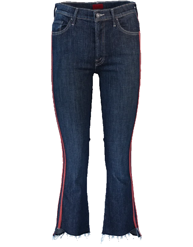 Insider Crop Step Fray Jean Casual Light Wash Jeans