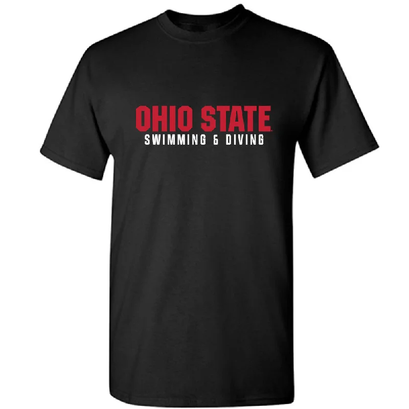 Ohio State - NCAA Women's Swimming & Diving : Krista Marlin - T-Shirt-- Fleece Nylon Spandex Ohio State - NCAA Women's Swimming & Diving : Krista Marlin - T-Shirt-- Fleece Nylon Spandex