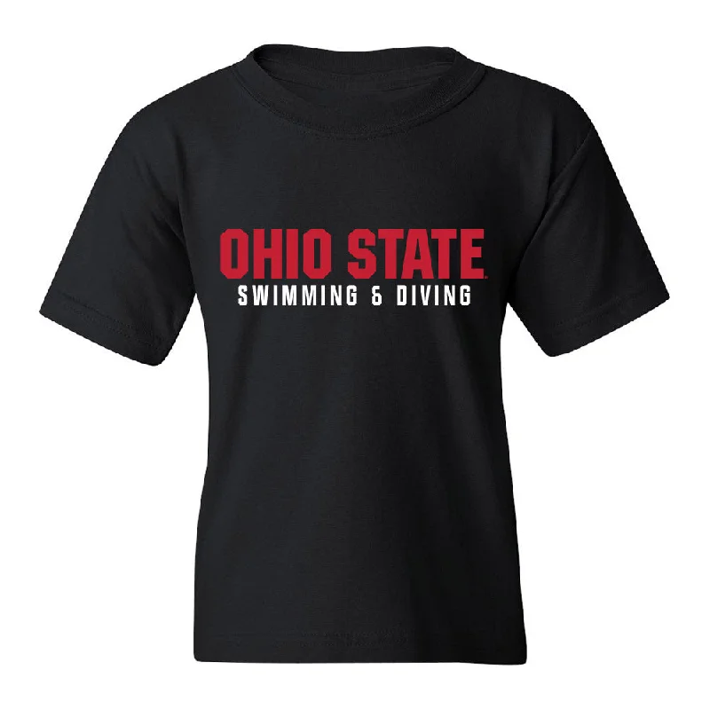 Ohio State - NCAA Women's Swimming & Diving : Mia Rankin - Youth T-Shirt-- Silk Blend Satin Velvet Ohio State - NCAA Women's Swimming & Diving : Mia Rankin - Youth T-Shirt-- Silk Blend Satin Velvet