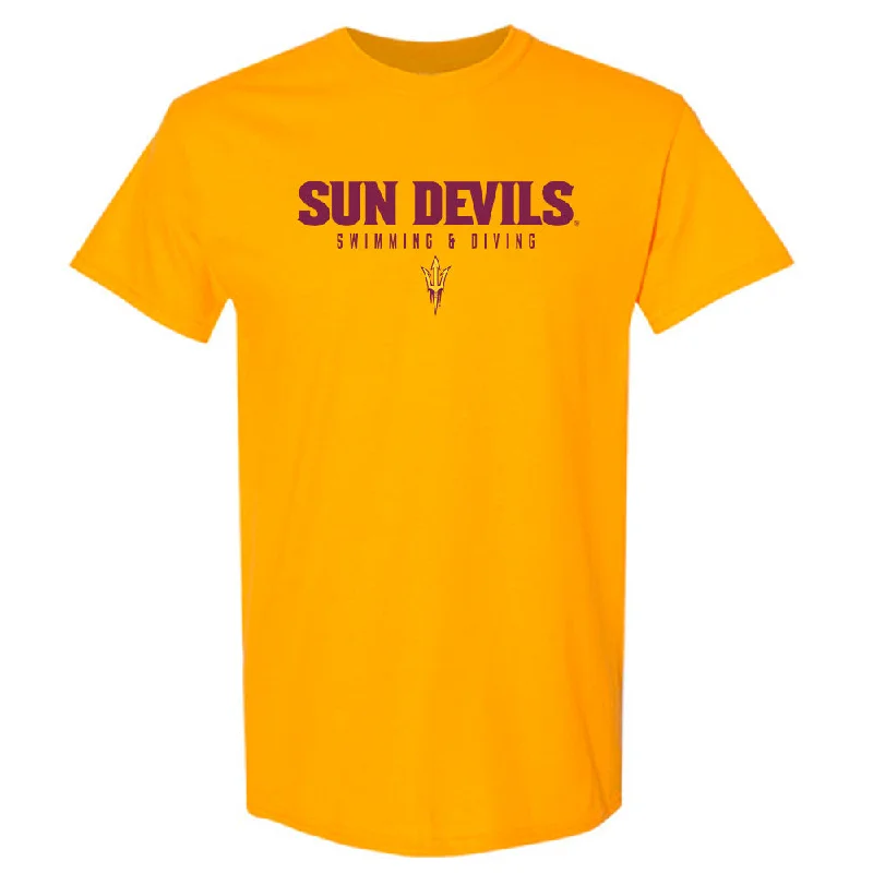 Arizona State - NCAA Women's Swimming & Diving : Erin Milligan - Classic Shersey T-Shirt-- Hooded Caped Shawl Collar Arizona State - NCAA Women's Swimming & Diving : Erin Milligan - Classic Shersey T-Shirt-- Hooded Caped Shawl Collar