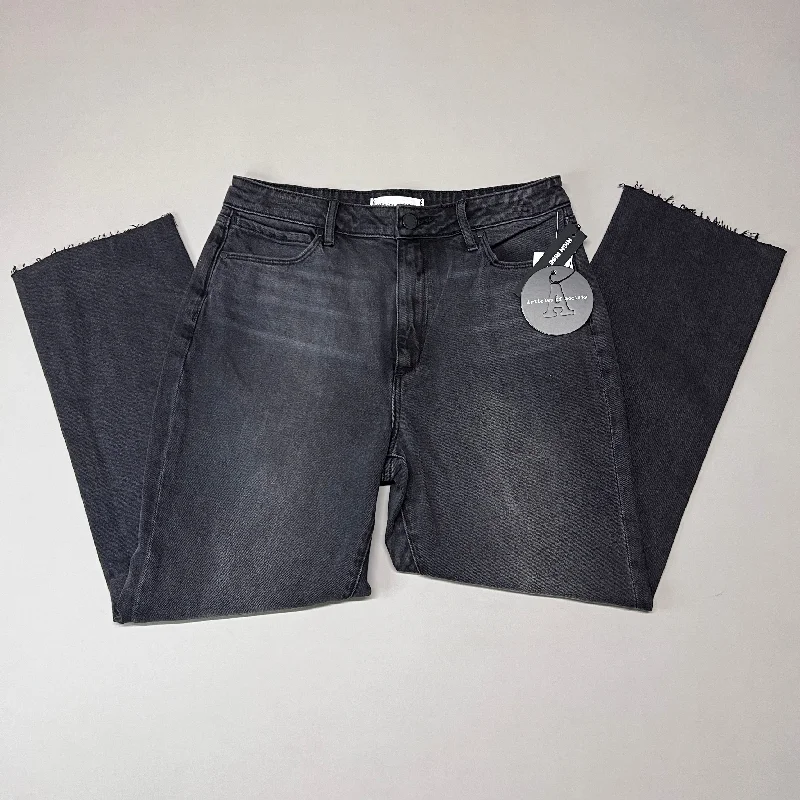 ARTICLES OF SOCIETY Kate Eleele Raw Hem Cropped Jeans Women's Sz 28 Black 4810TQB-720 (New) Stylish High-Waisted Denim ARTICLES OF SOCIETY Kate Eleele Raw Hem Cropped Jeans Women's Sz 28 Black 4810TQB-720 (New) Stylish High-Waisted Denim