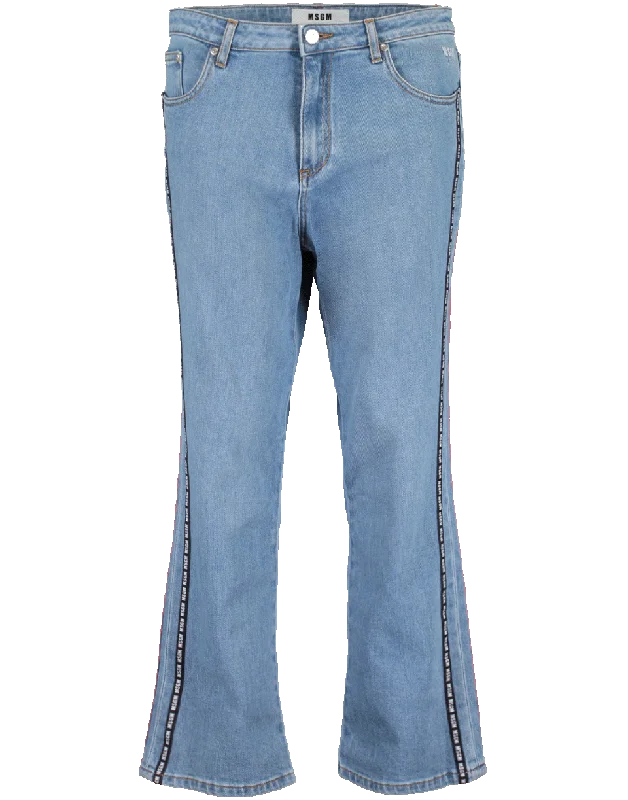 High Waisted Cropped Jean Trendy Acid Wash Skinny Jeans