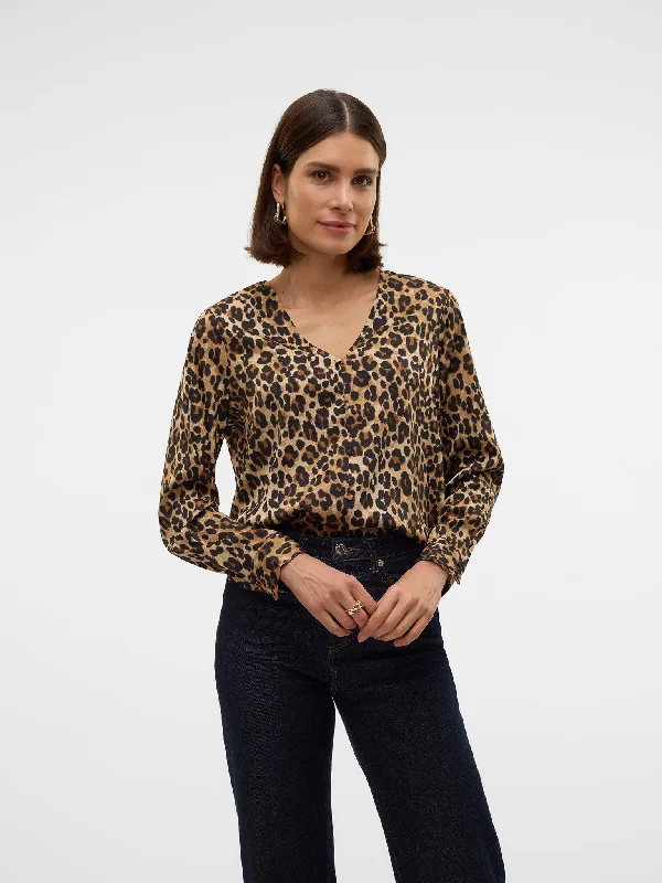 Γυναικείο πουκάμισο animal VMVERENA L/S V-NECK SHIRT WVN EXP BTQ 10323865 | 10323865-- Welt Pockets Slit Pockets Flap Pockets Γυναικείο πουκάμισο animal VMVERENA L/S V-NECK SHIRT WVN EXP BTQ 10323865 | 10323865-- Welt Pockets Slit Pockets Flap Pockets