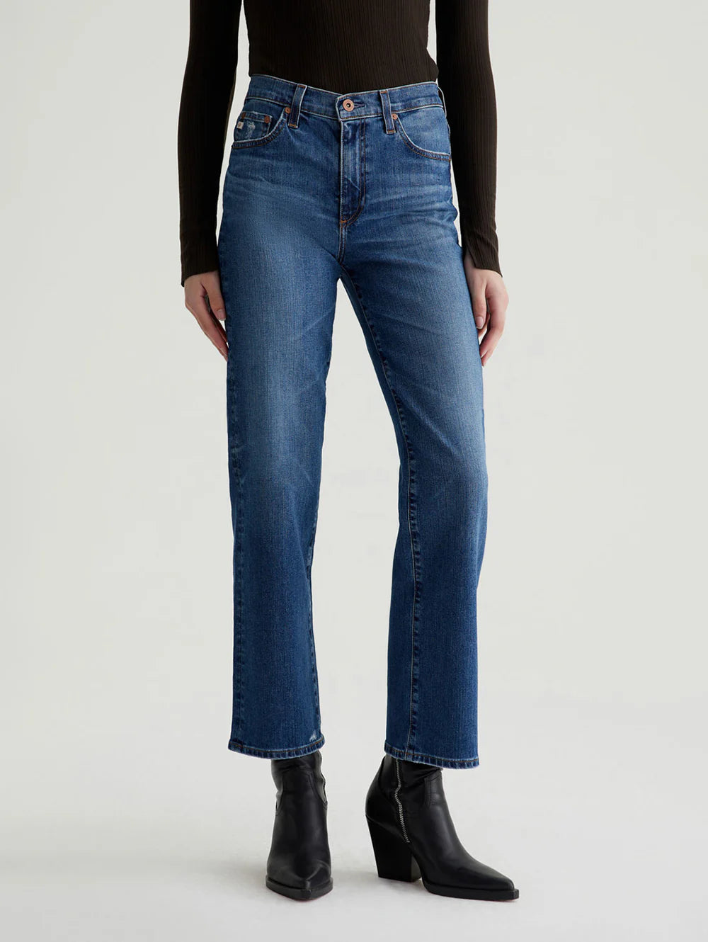 AG Brinley Mid Rise Straight Jean (15 years Prague) Trendy Low-Rise Bootcut Jeans