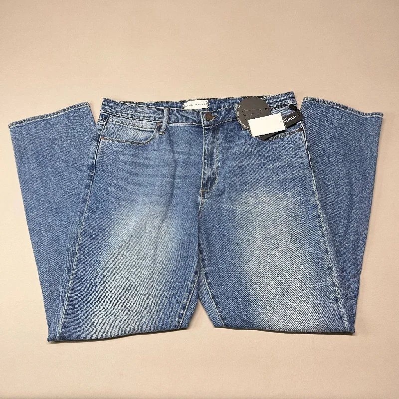 ARTICLES OF SOCIETY OMAO High Rise Denim Jeans Women's Sz 31 Blue 4009TQ3-716 (New) Trendy Pleated Waist Jeans