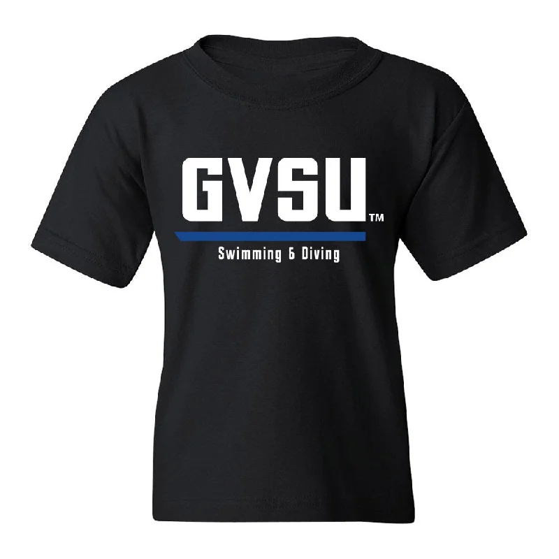 Grand Valley - NCAA Women's Swimming & Diving : Linda Frick - Youth T-Shirt-- Layered Multi-layer Single Layer Grand Valley - NCAA Women's Swimming & Diving : Linda Frick - Youth T-Shirt-- Layered Multi-layer Single Layer