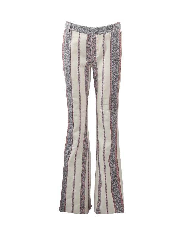 Flared Linen Jeans Cozy Tencel Blend Denim Jeans