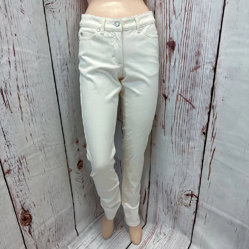 J MCLAUGHLIN WHITE JEANS SZ 0 TCC Stylish Slim Fit Denim