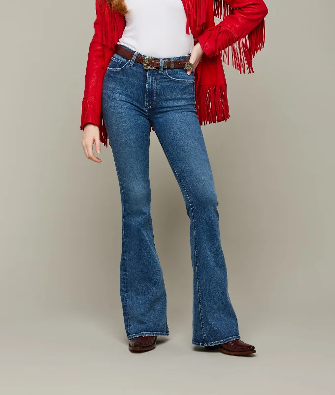Holly High-Rise Flare Jean :: Harvest Trendy Plus Size Jeans