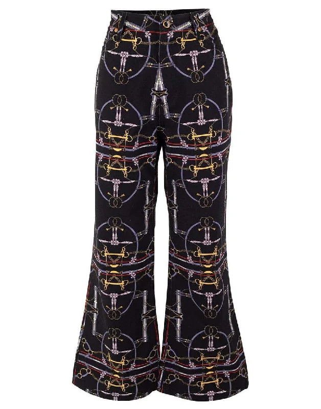 Gabbie Print Jean Fashionable Mom Jeans