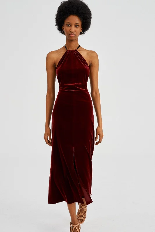 The French Way Dress Burgundy Tunics Business professional