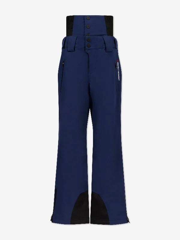 Perfect Moment Kids Chamonix Ski Pants in Navy Stylish Harem Pants