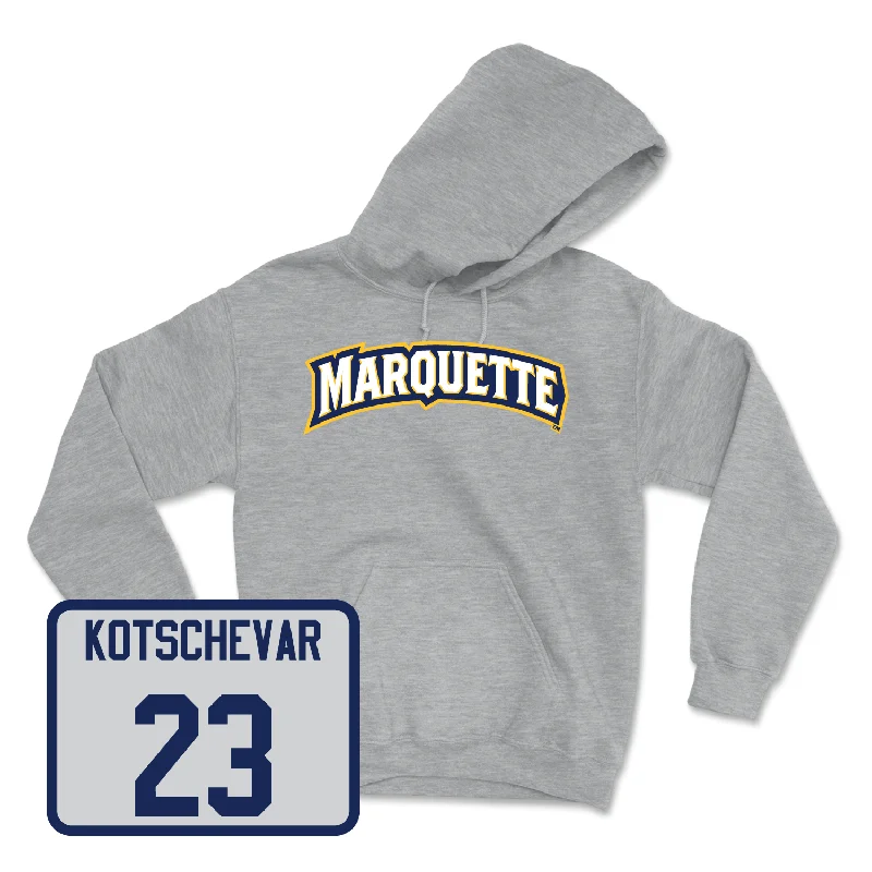 Sport Grey Women's Lacrosse Wordmark Hoodie Hoodie with Velcro Closure Adjustable Secure