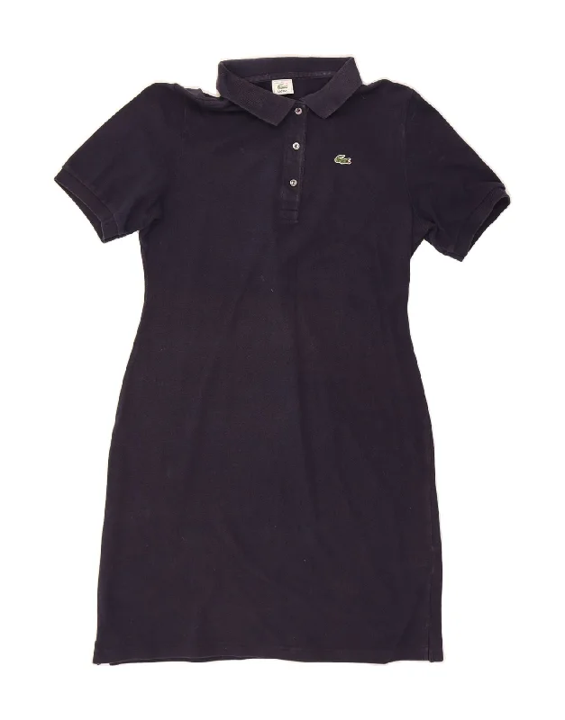LACOSTE Womens Polo Dress Size 44 Large Navy Blue Cotton Tunics New arrival