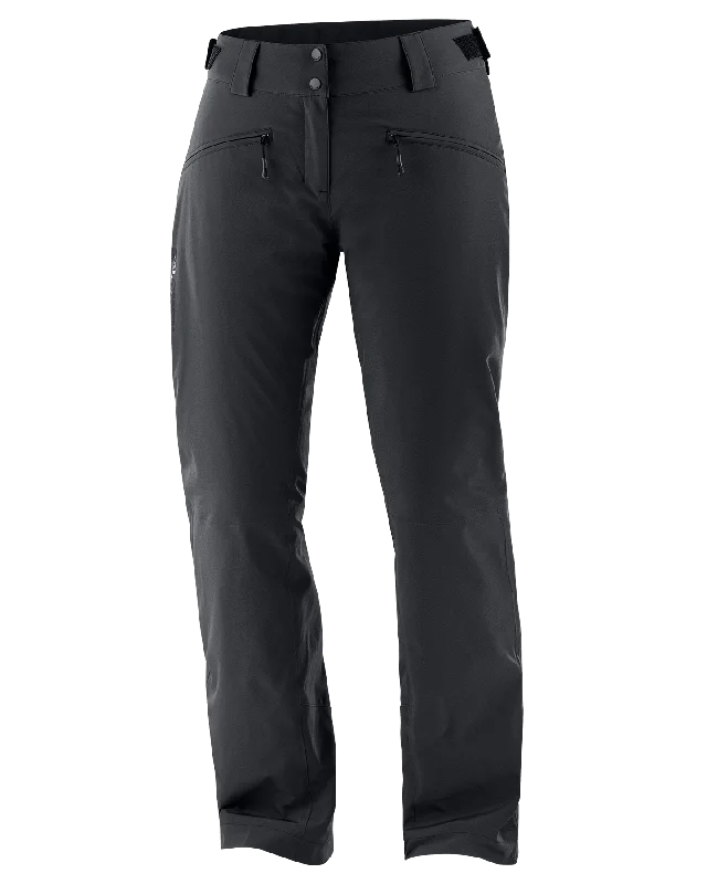 Salomon Women's Edge Pant - Deep Black Trendy Tapered Pants