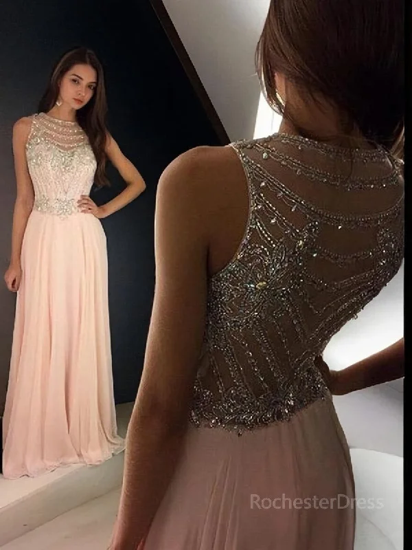 A-Line/Princess Scoop Floor-Length Chiffon Evening Dresses With Rhinestone Tunics Fashionable chic A-Line/Princess Scoop Floor-Length Chiffon Evening Dresses With Rhinestone Tunics Fashionable chic