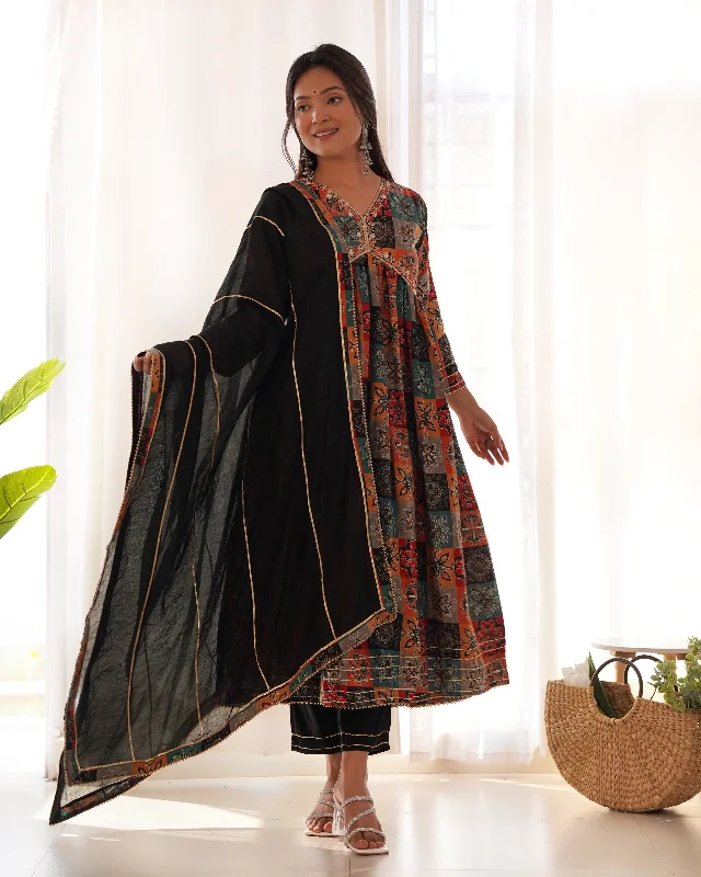 Women V-Neck Embroidered Work Chanderi Fabric Kurta Pant Set Comes With Dupatta Comfy Athletic Pants Women V-Neck Embroidered Work Chanderi Fabric Kurta Pant Set Comes With Dupatta Comfy Athletic Pants