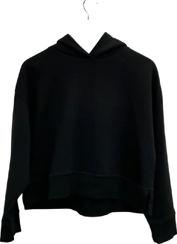 ZARA Black Classic Hoodie UK L Hoodie with Hood Adjustable Protection