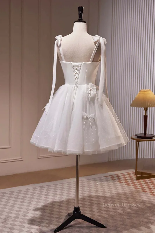 Short White Prom Dresses, Short White Formal Homecoming Dresses Tunics Trendy modern Short White Prom Dresses, Short White Formal Homecoming Dresses Tunics Trendy modern