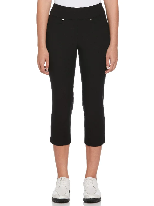 Women's Pull-On Capri Pant Classic Cropped Pants