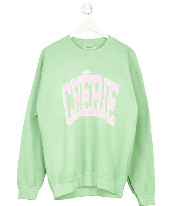 By Anthropologie Chérie Oversized Sweatshirt UK S Hoodie with Hem Ribbing Snug Secure