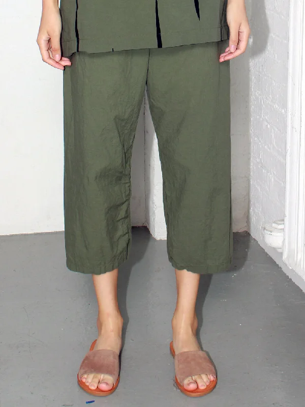 Uzi | Pants in Army High-Waist Trousers