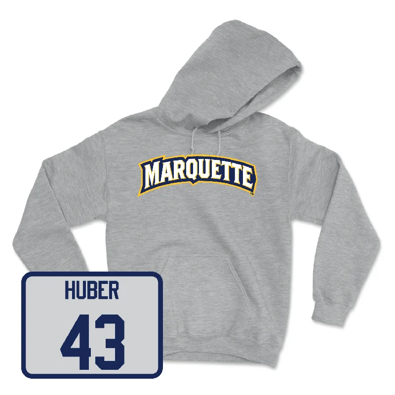 Sport Grey Women's Lacrosse Wordmark Hoodie - Molly Powers Hoodie with Button Classic Timeless Sport Grey Women's Lacrosse Wordmark Hoodie - Molly Powers Hoodie with Button Classic Timeless