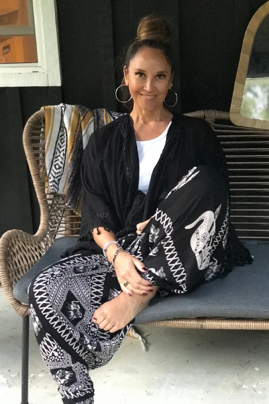 Diamond Elephant Harem Pants Comfortable Cargo Pants