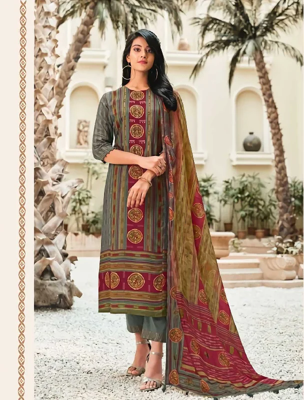 Unstitched Grey Muslin Silk Salwar Suit Dress Material for Women Tunics Distressed trendy Unstitched Grey Muslin Silk Salwar Suit Dress Material for Women Tunics Distressed trendy