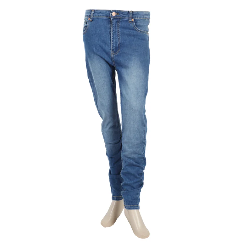 Eminent Women's Denim Pant - Dark Blue Classic Straight-Leg Pants