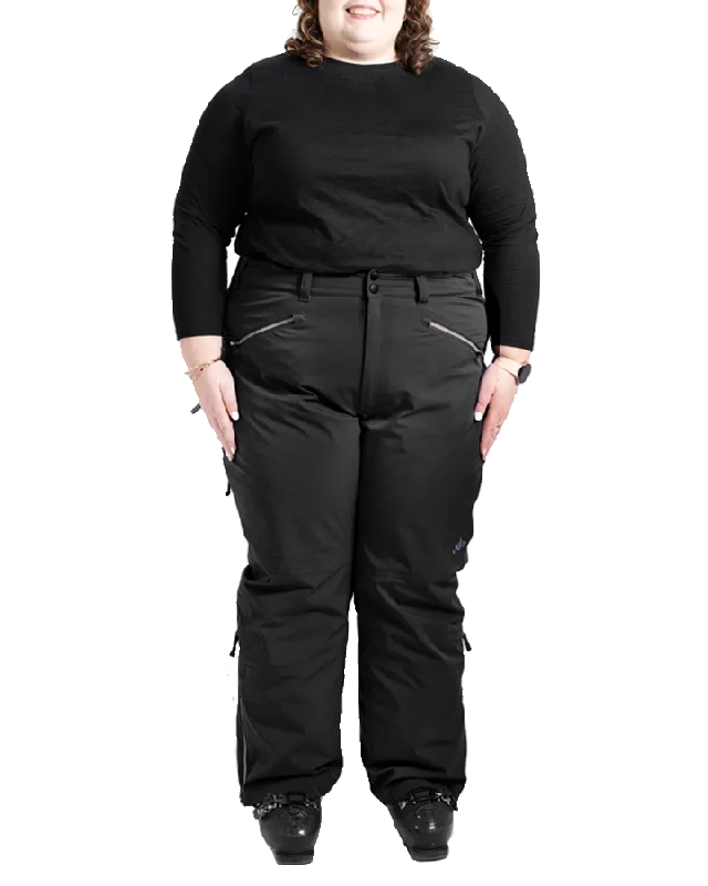Nobody's Princess Mila Women's Snow Pant Regular - Black Modern Stretch Trousers