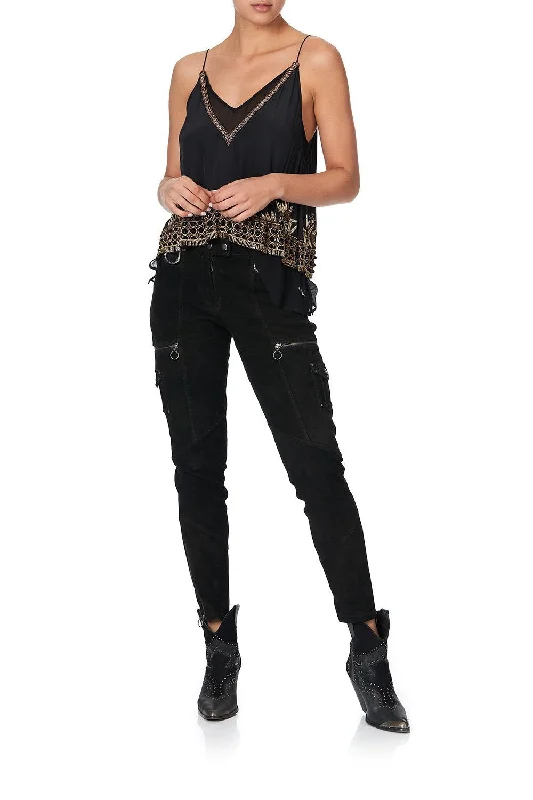 PANELLED SKINNY LEG PANT BOTANICAL CHRONICLES Soft Stretch Leggings