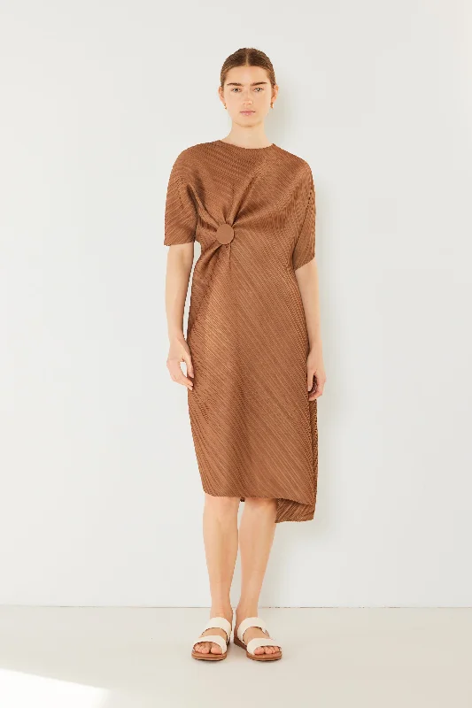 Pleated dolman sleeve dress - Style#D03BT Tunics Luxurious premium