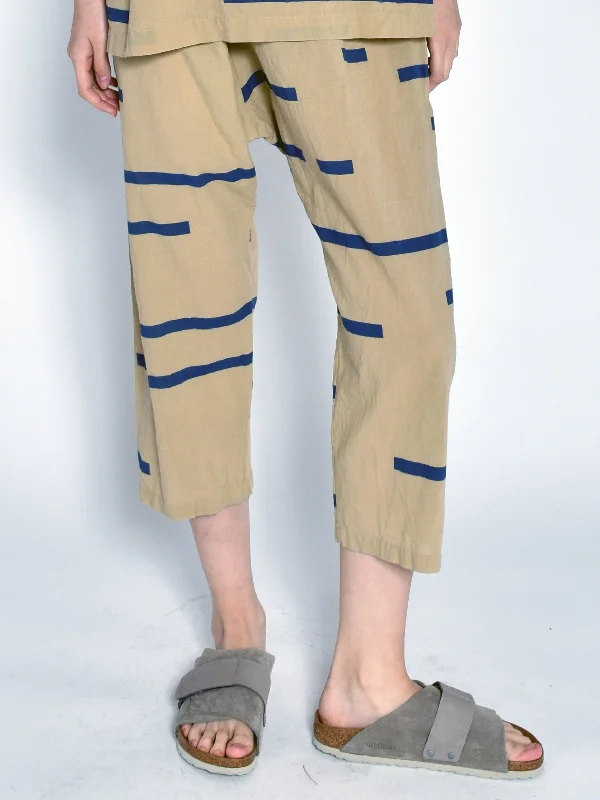 Uzi | Broken Pants in Tan Chic Slim Fit Pants
