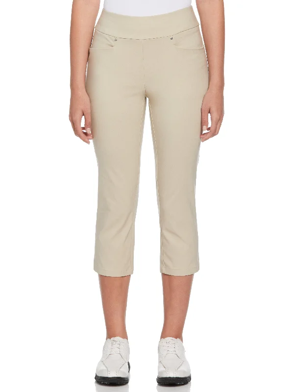 Women's Pull-On Capri Pant Soft Sweatpants Style