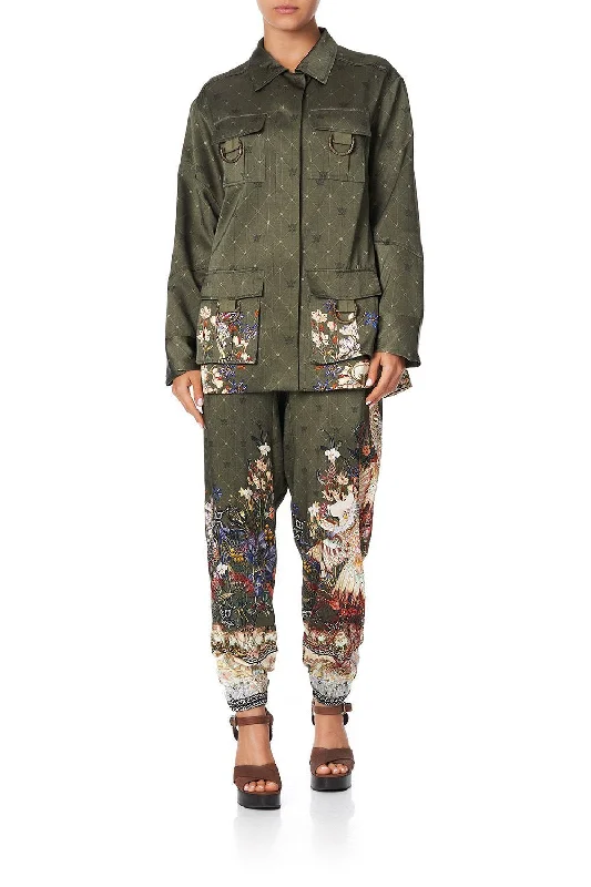 DROP CROTCH TRACK PANT WATCHFUL WINGS Chic Wool Trousers