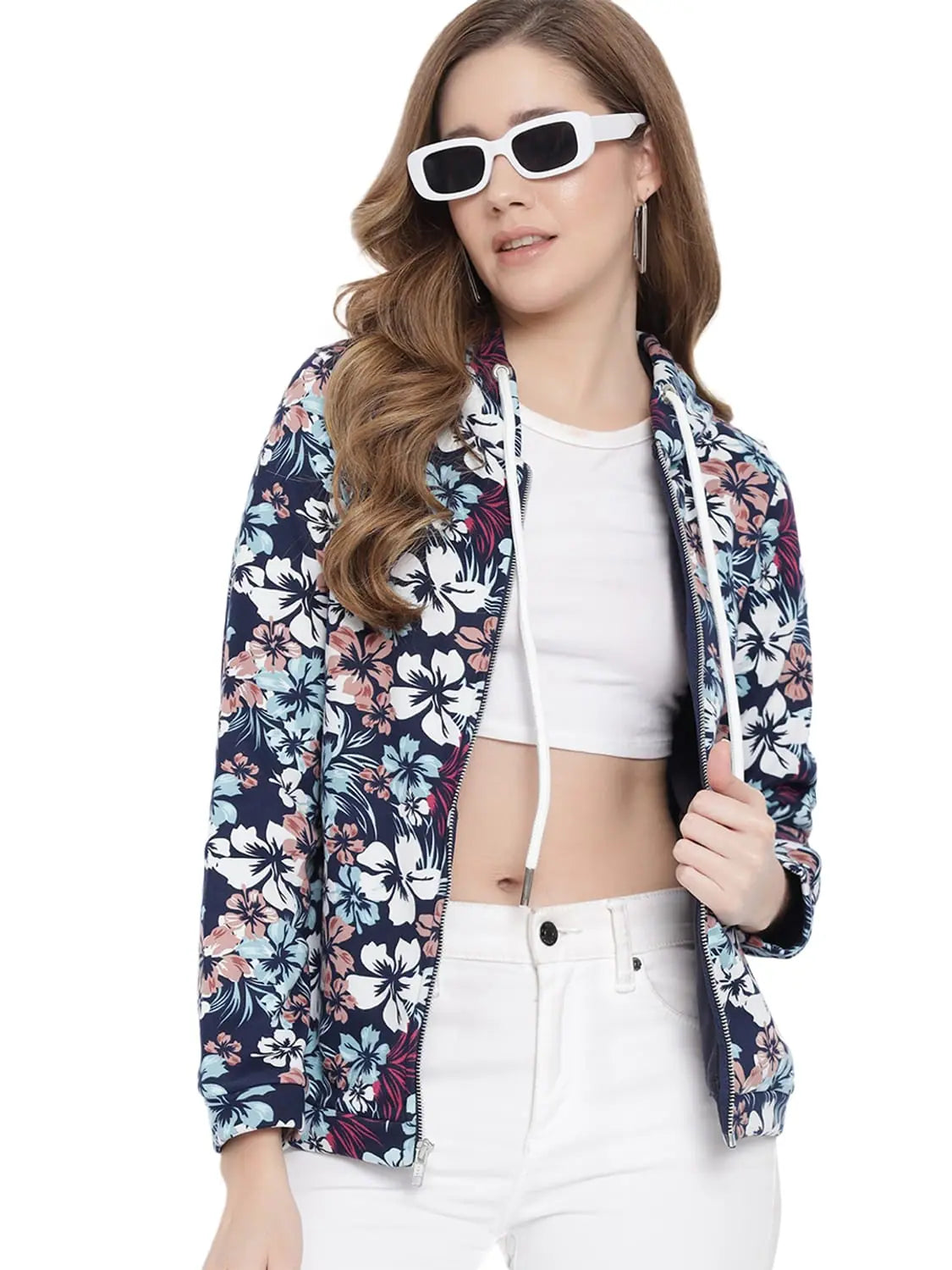 Trufit Premium Women's Full Sleeve Sweatshirt Hoodie with Lace Feminine Delicate