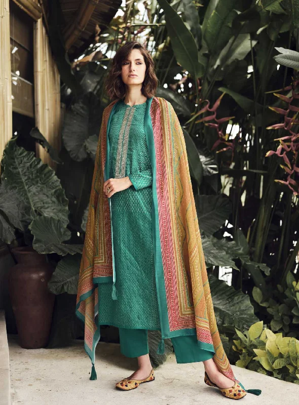 Pure Cotton Silk Unstitched Women Green Salwar Suit Dress Material Tunics Trendy modern Pure Cotton Silk Unstitched Women Green Salwar Suit Dress Material Tunics Trendy modern