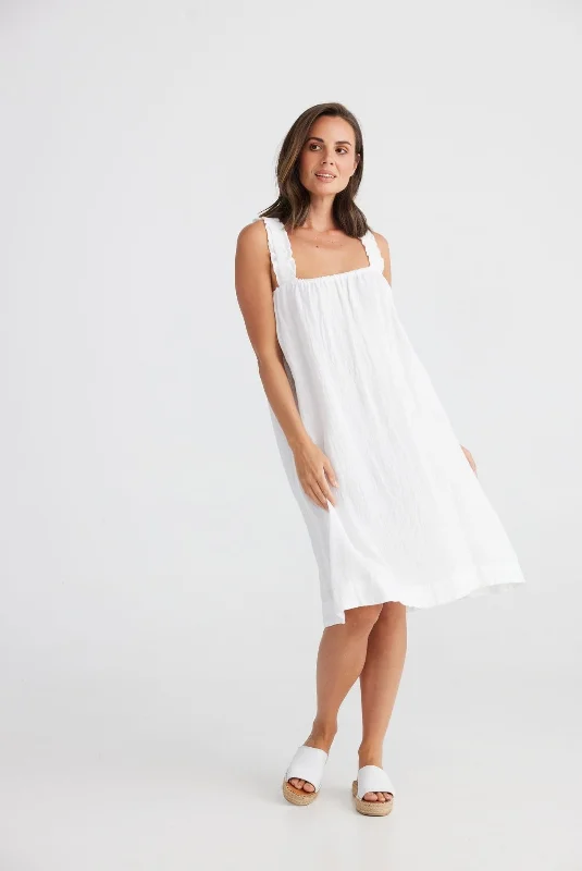 PENNY DRESS - WHITE Tunics Solid Classic