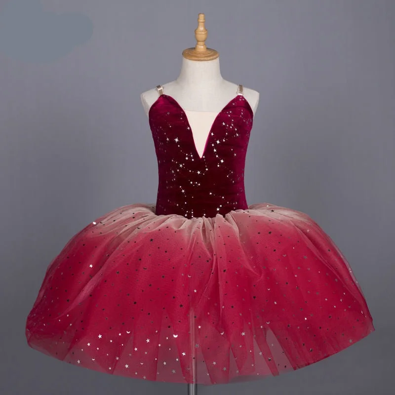 Fleur Ballerina Tutu Leotard Girls Ballet Dress Tunics Fall fleece