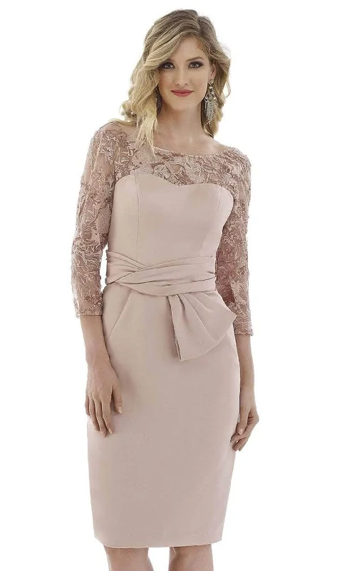 Feriani Couture 20108 - Bateau Knee Length Formal Dress Tunic Top Casual