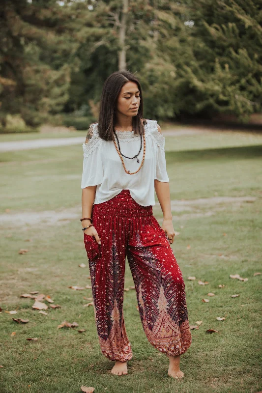 Feather Love Genie Pants - Free Size Fashionable Tapered Leg Pants